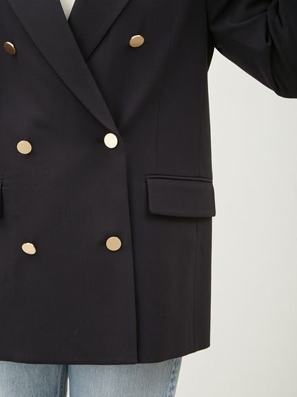 Mila Owen｜金釦ダブルブレストロングブレザー | Rakuten Fashion(楽天