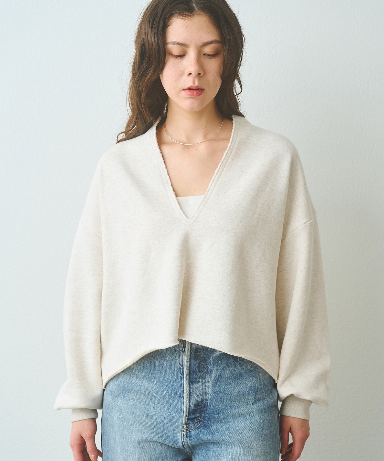 Whim Gazette｜スウェットVネックプルオーバー2 | Rakuten Fashion