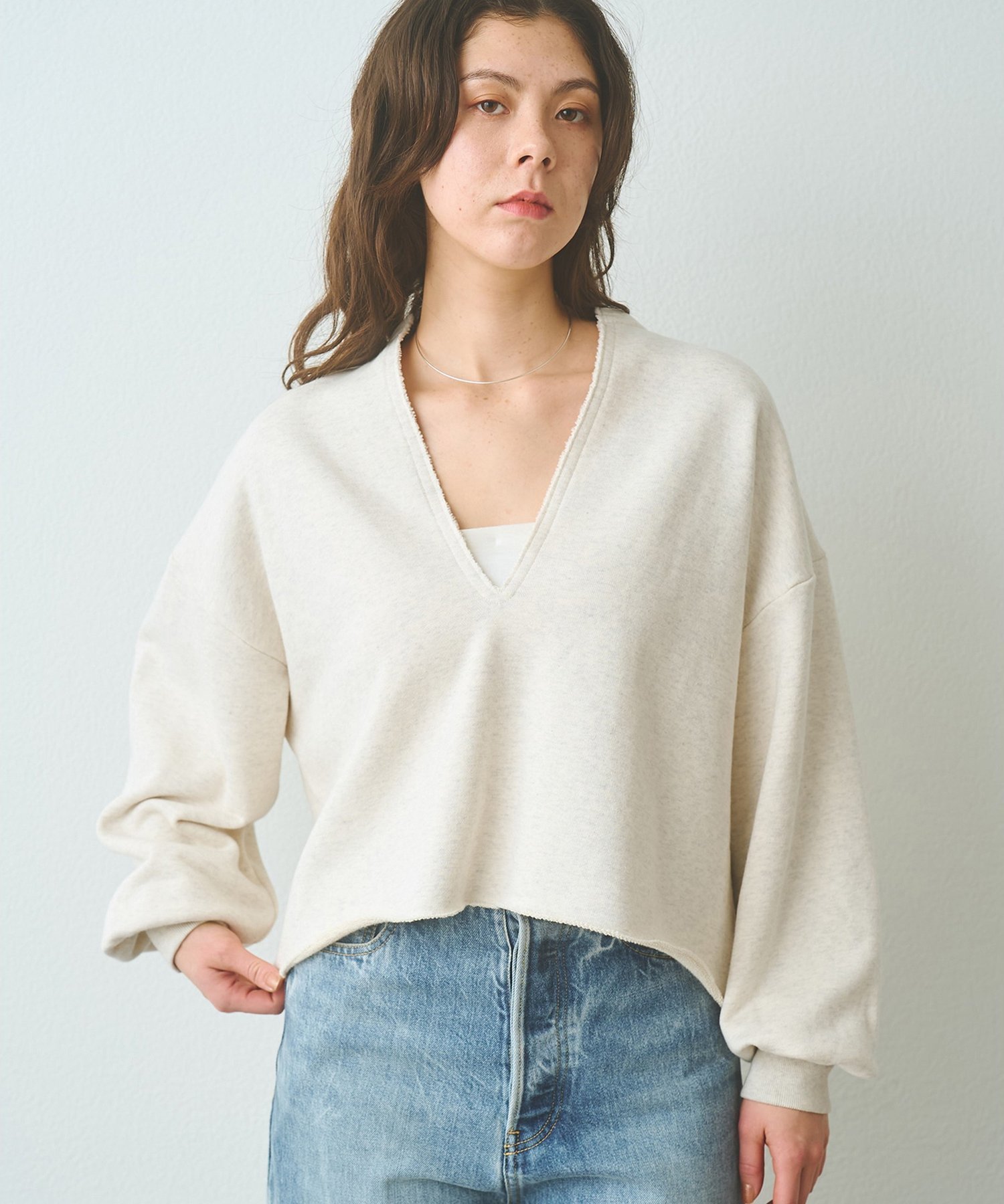 Whim Gazette｜スウェットVネックプルオーバー2 | Rakuten Fashion