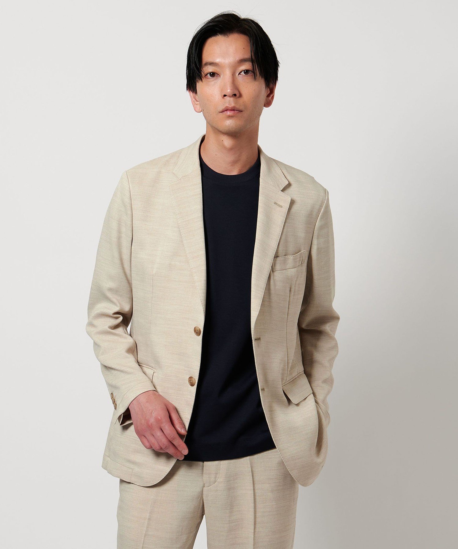 UNITED ARROWS LTD. OUTLET｜リネンライク スラブツイル 2ボタン