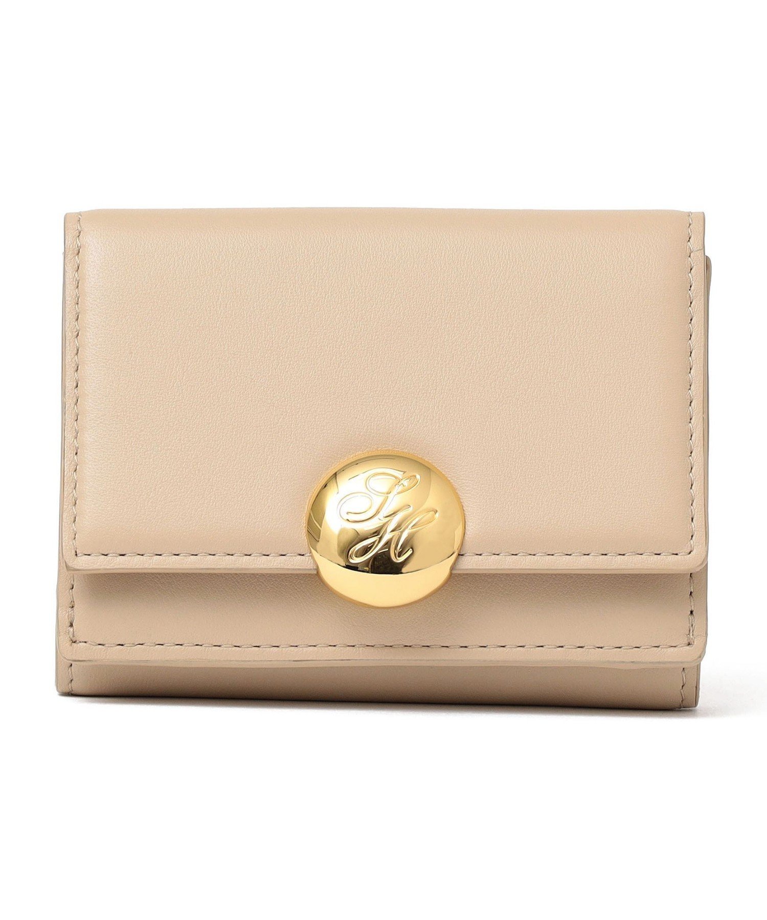 SHIPS｜イタリアンレザー ゴールドパーツ 三つ折り 財布 | Rakuten