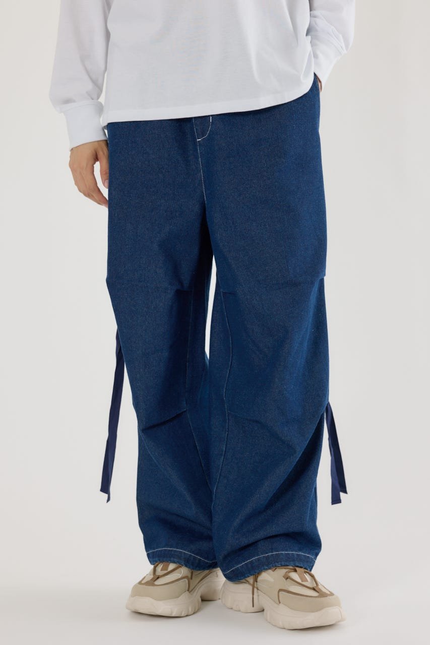 楽天市場】パラシュートパンツ（カラーネイビー）（メンズファッション