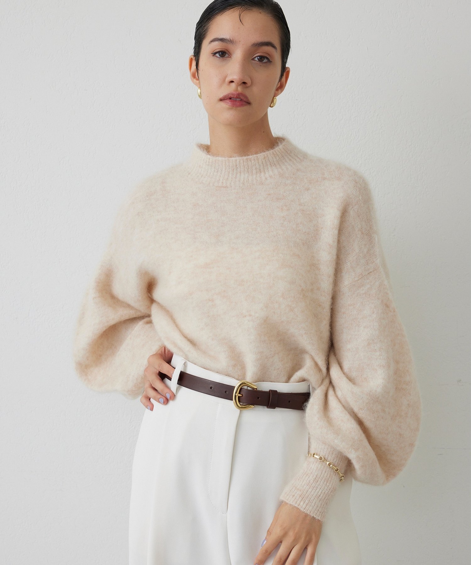 Whim Gazette｜【THE PAUSE】バレルスリーブニット | Rakuten Fashion