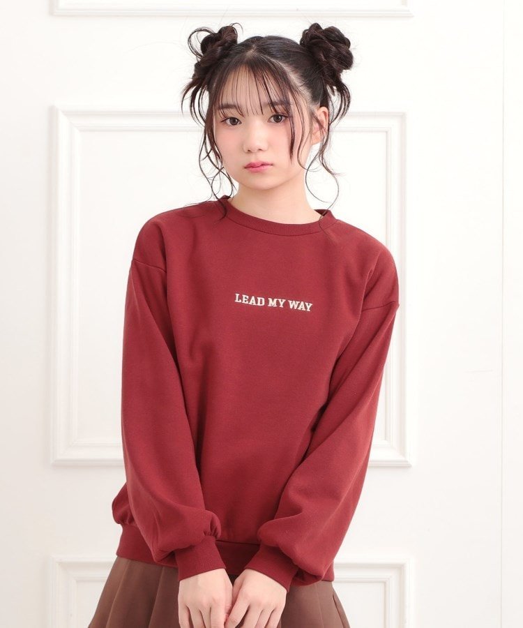 PINK-latte｜◇ボアくまちゃんアップリケ裏起毛トレーナー | Rakuten