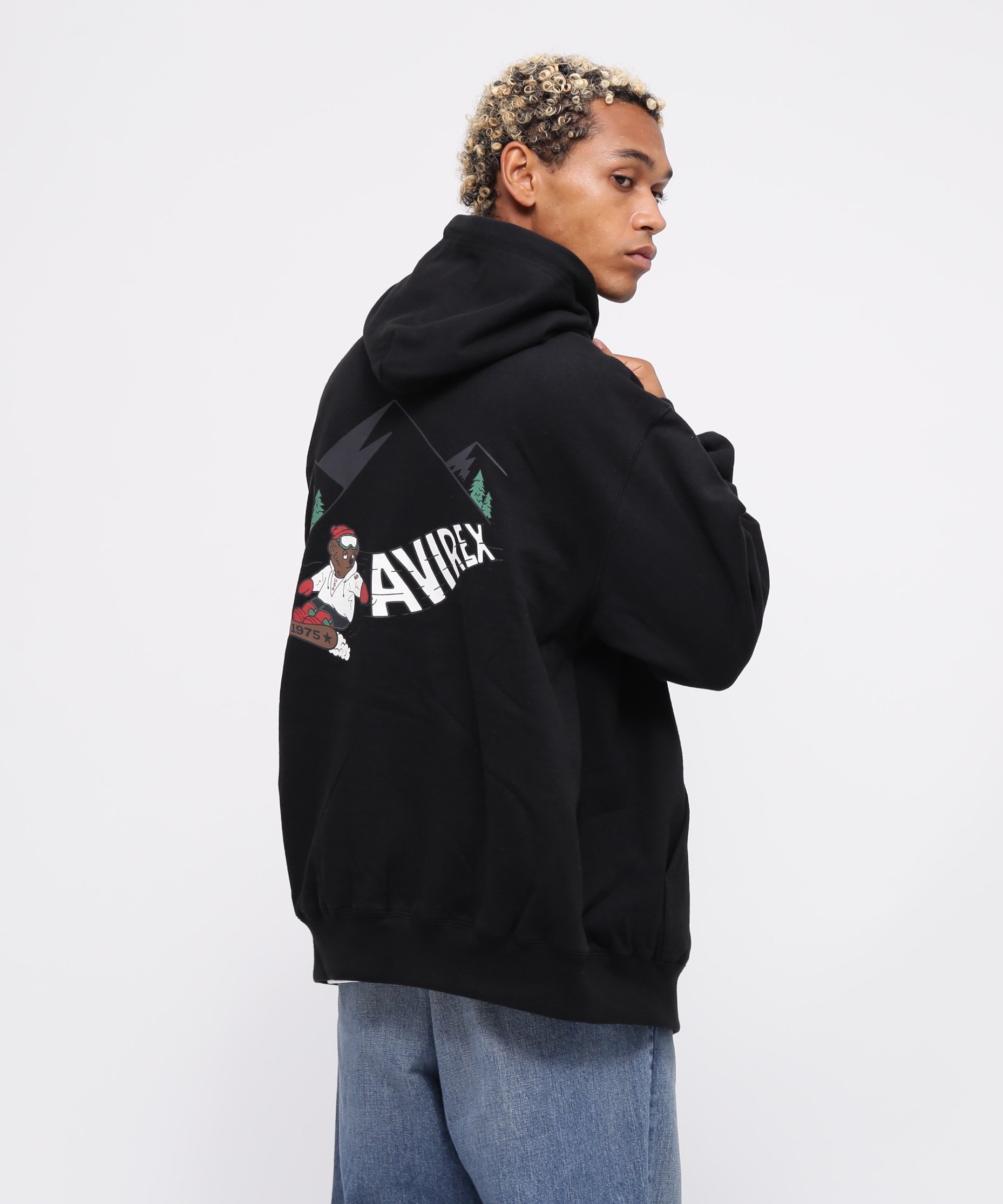 AVIREX｜《WEB限定》BEAR SNOW BOARD HOODIE / ベア スノーボード