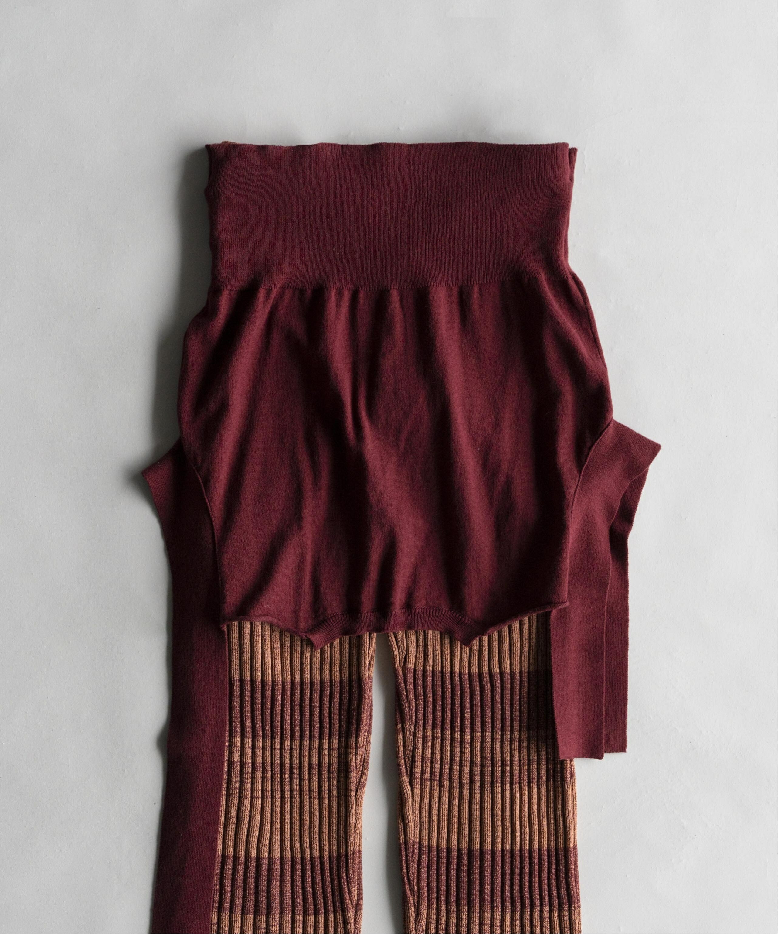 MAISON SPECIAL｜カーディガンレイヤードニットパンツ | Rakuten