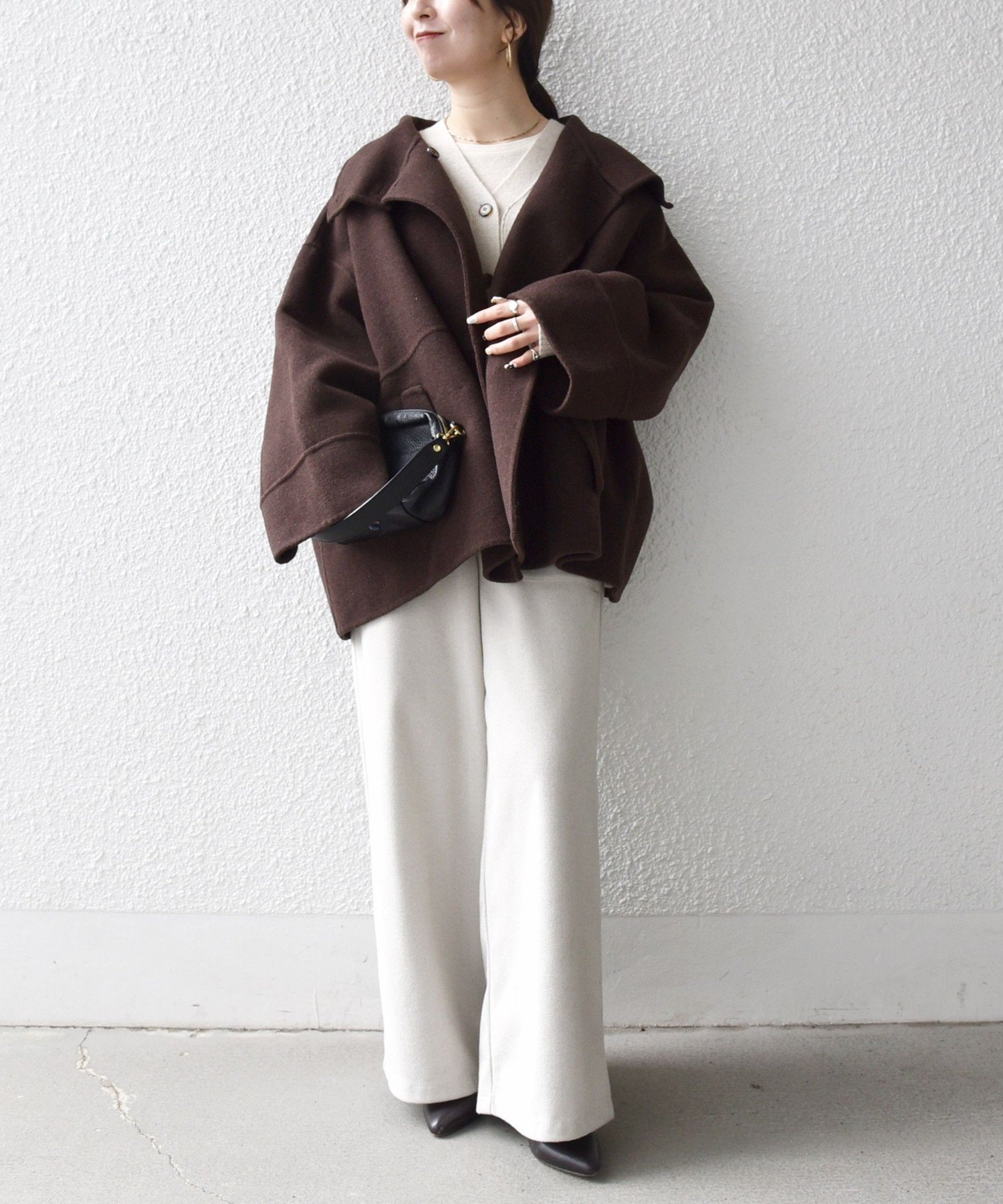 SHIPS｜【WEB限定】SHIPS any: リバー スタンドカラー ポンチョ