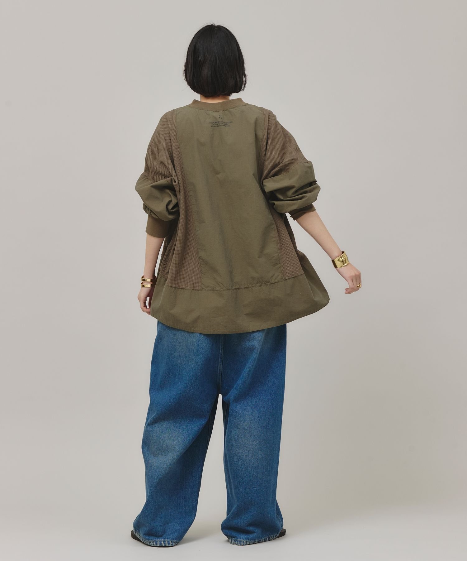 2025AW✨ カレンソロジー ＜&RC＞ワッフルヘンリープルオーバー　黒　F Curensology｜<&RC>ワッフルヘンリープルオーバー | Rakuten Fashion