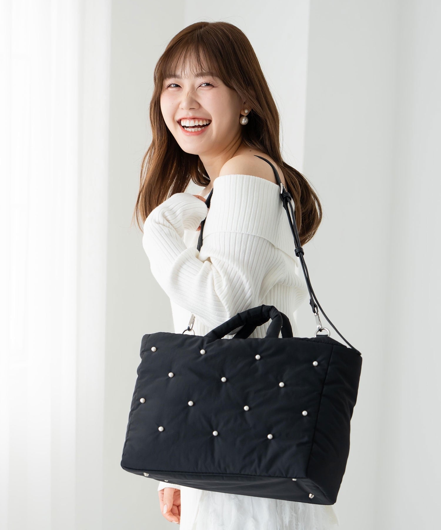 EVOL｜【撥水・A4/PC対応】EVOL*shiho コラボパールバック | Rakuten