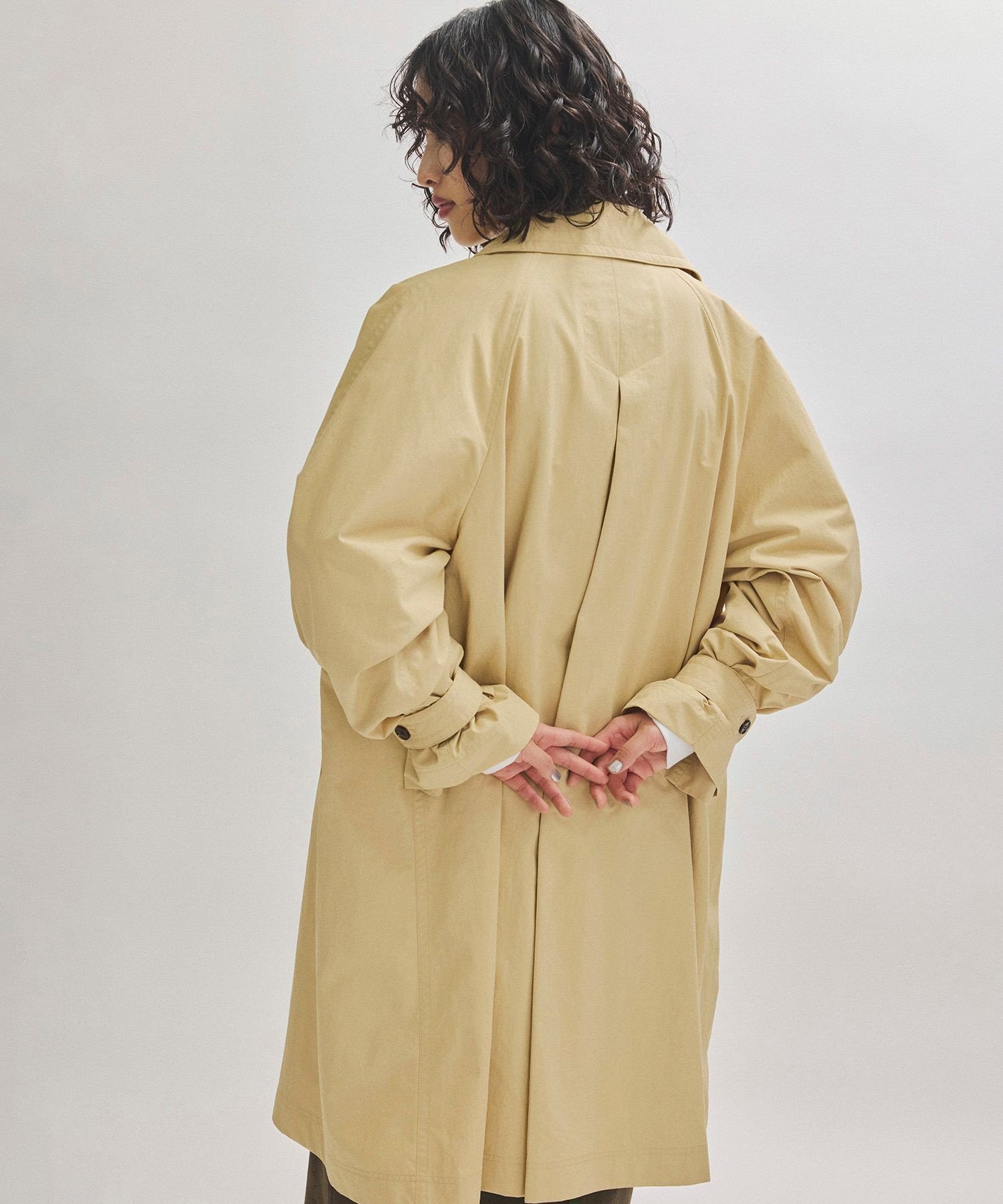 ADAM ET ROPE'｜ナイロンステンカラーコート | Rakuten Fashion(楽天