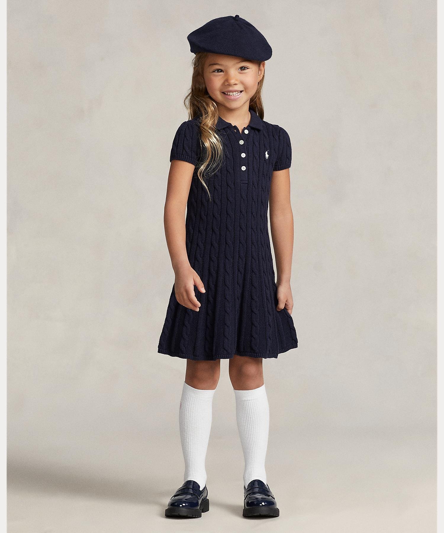RALPH LAUREN｜(ガールズ 2才~6才)ケーブルニット コットン Polo