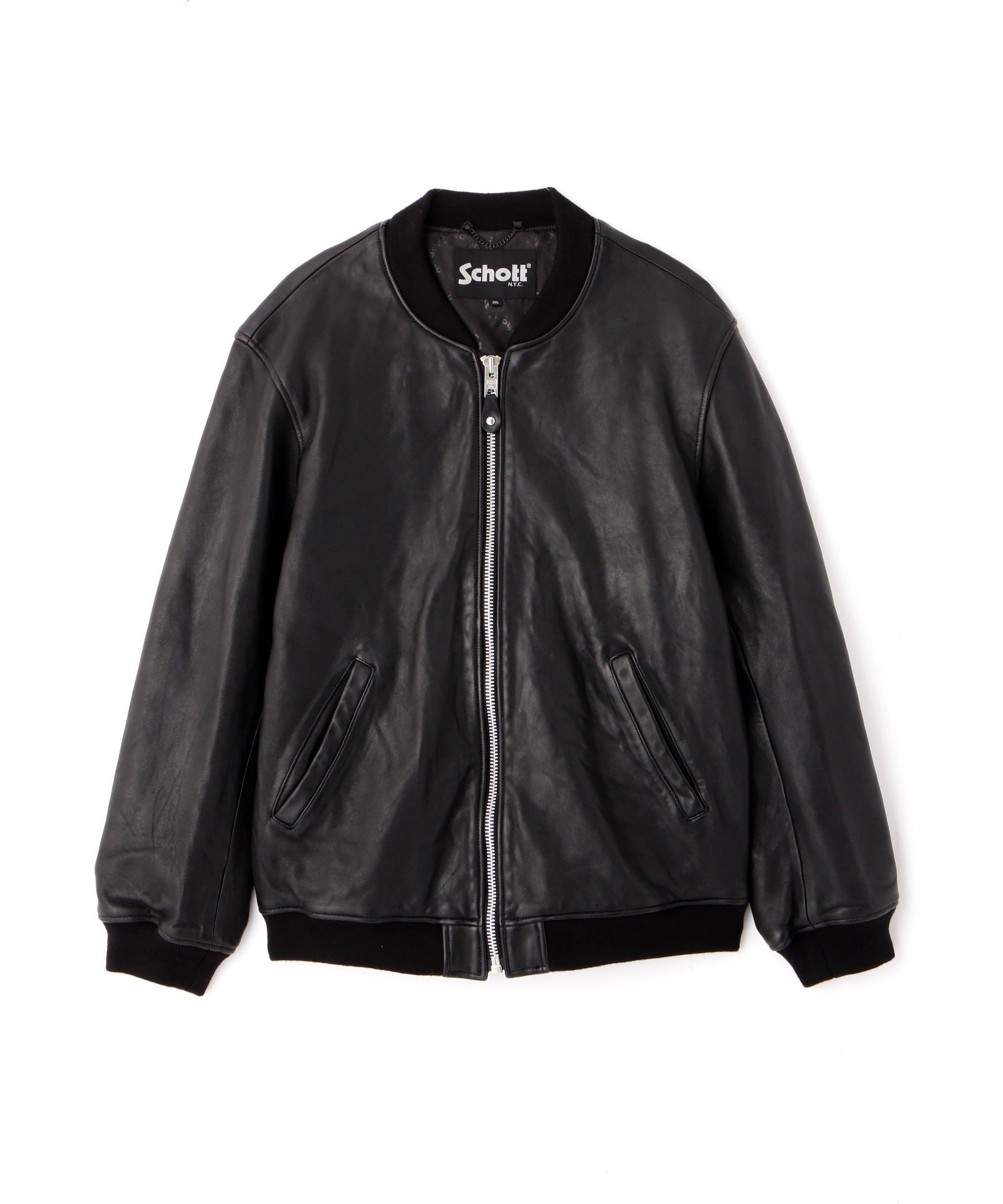 Schott｜LEATHER JACKET BOWERY/レザージャケット バワリー MA-1