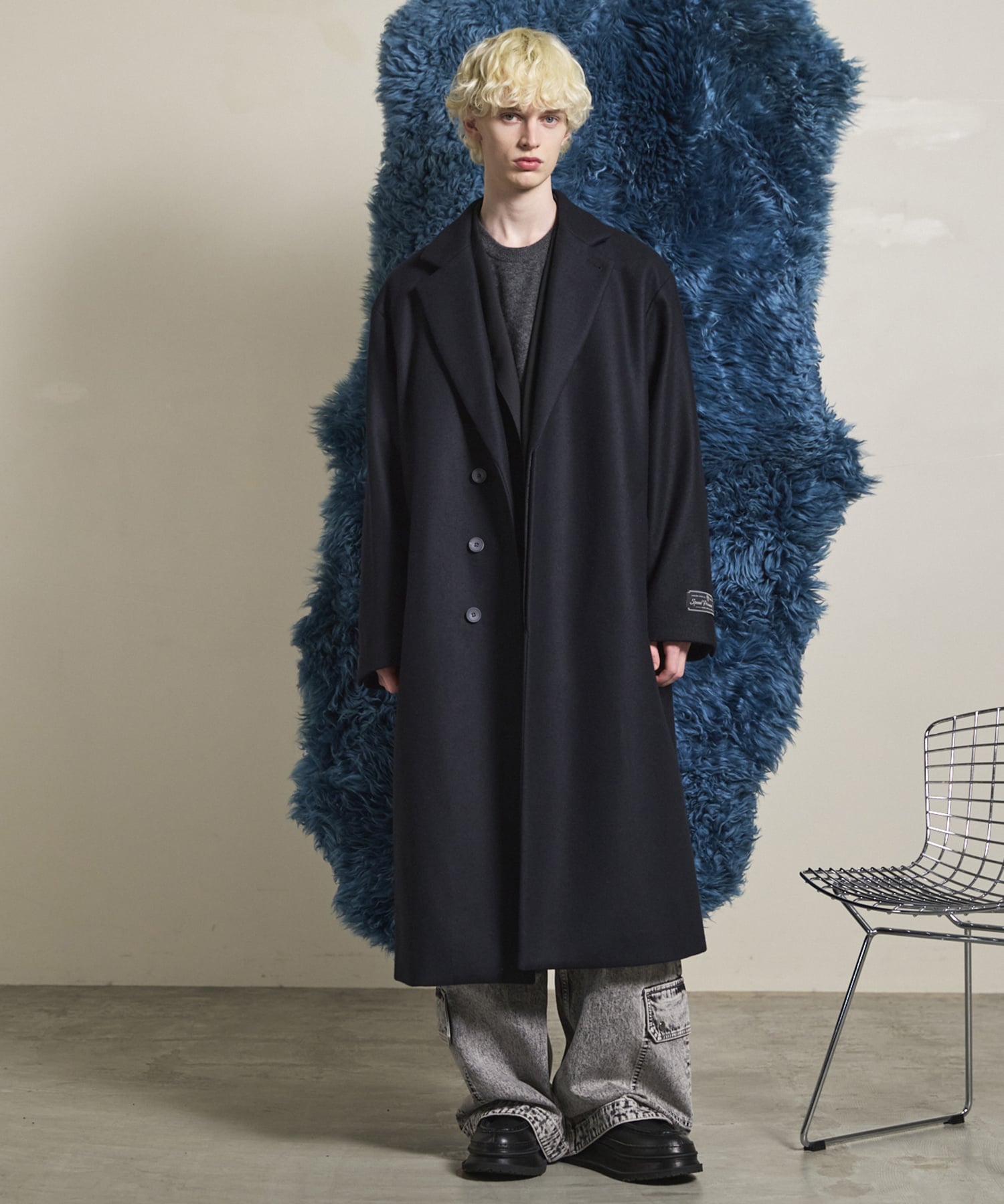 MAISON SPECIAL｜Super140s Prime-Over Melton Chesterfield Coat