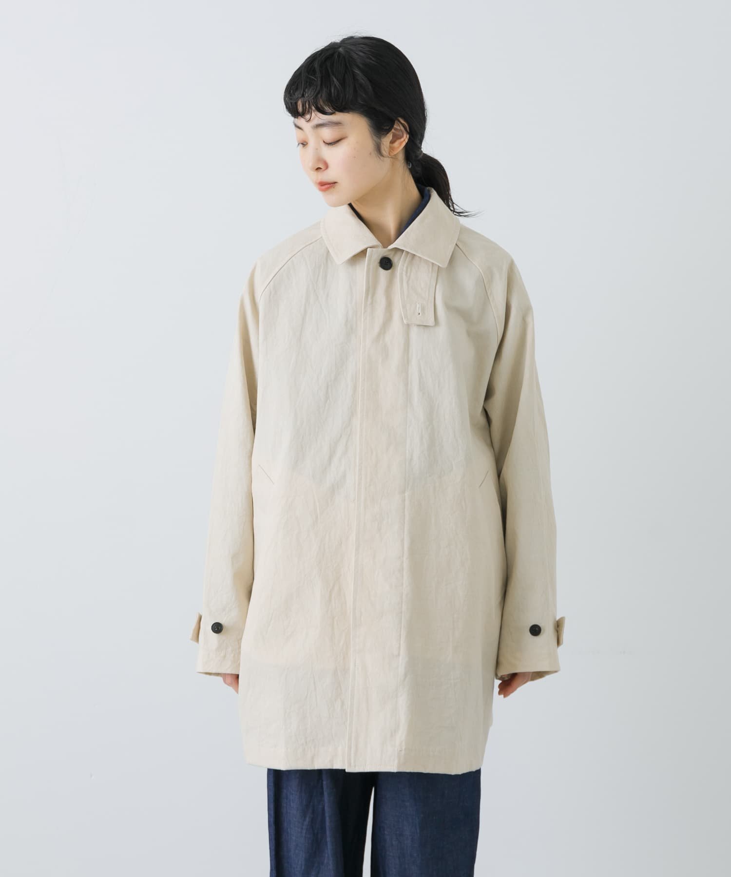 かぐれ｜コットンバックタックショートコート | Rakuten Fashion(楽天