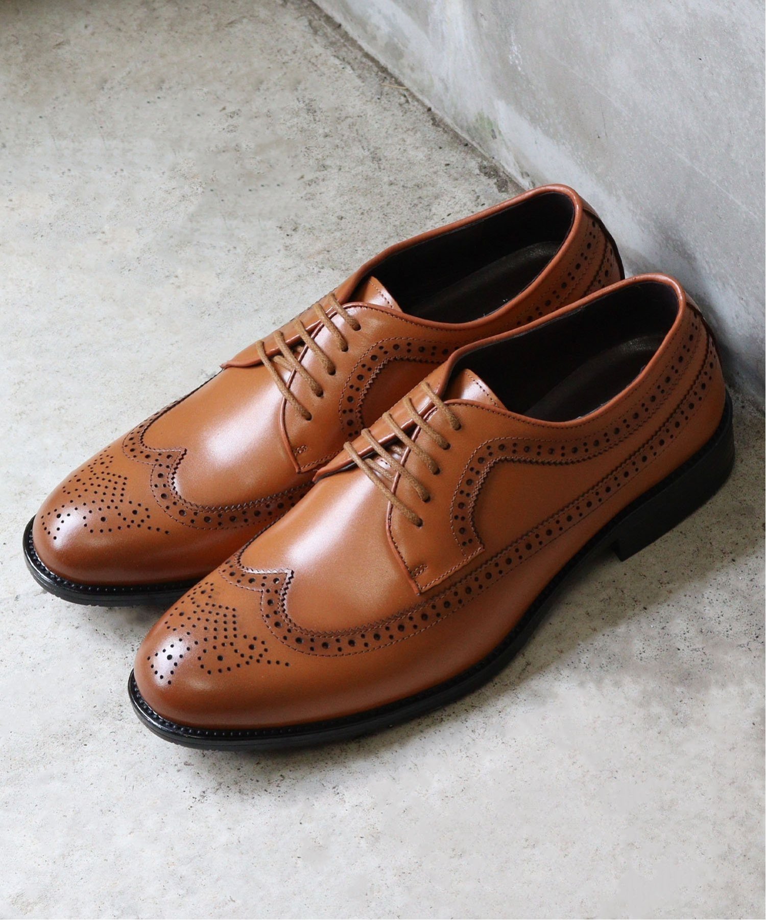 SFW｜【本革】メンズ ビジネス オフィスカジュアル 外羽根ウィング