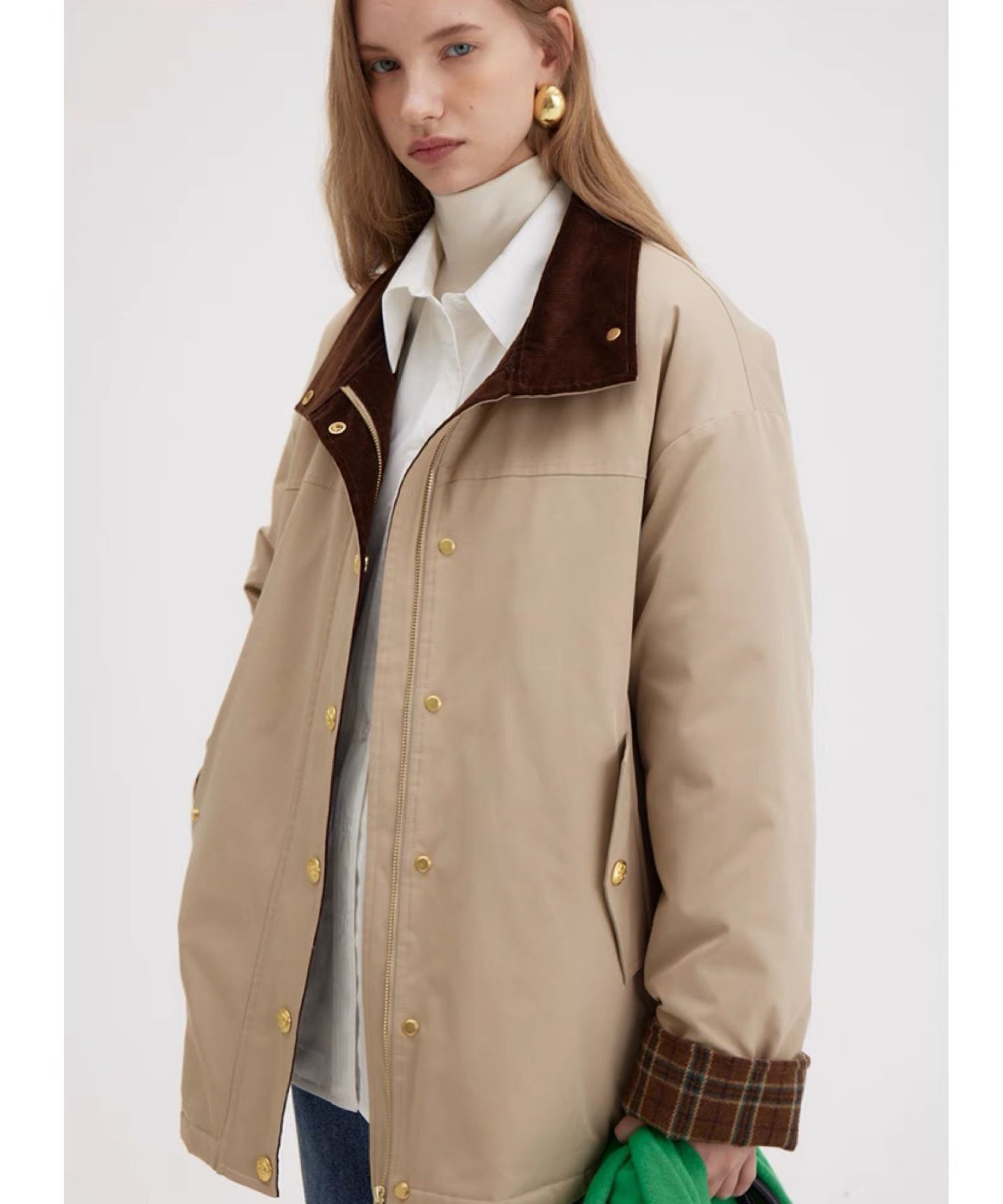 chuclla｜コーデュロイカラーハーフジャケット FD22W116【Fano