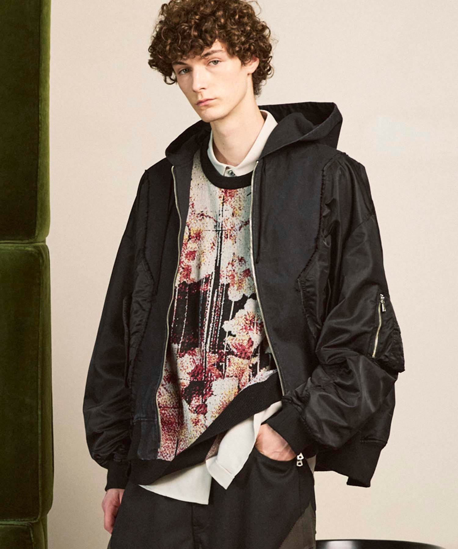 MAISON SPECIAL｜Different Material Docking Prime-Over Military