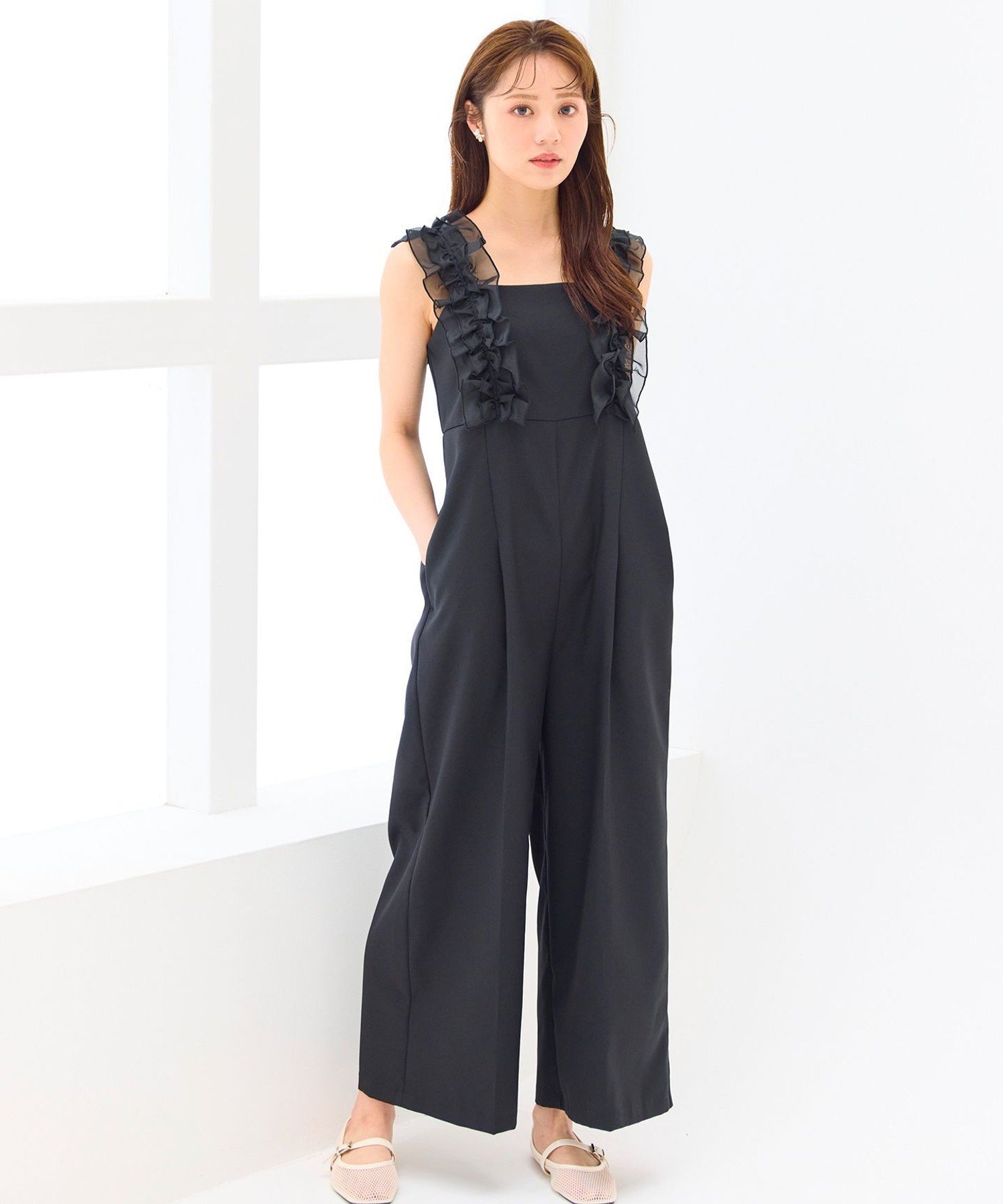 楽天市場】フリルサロペットの通販