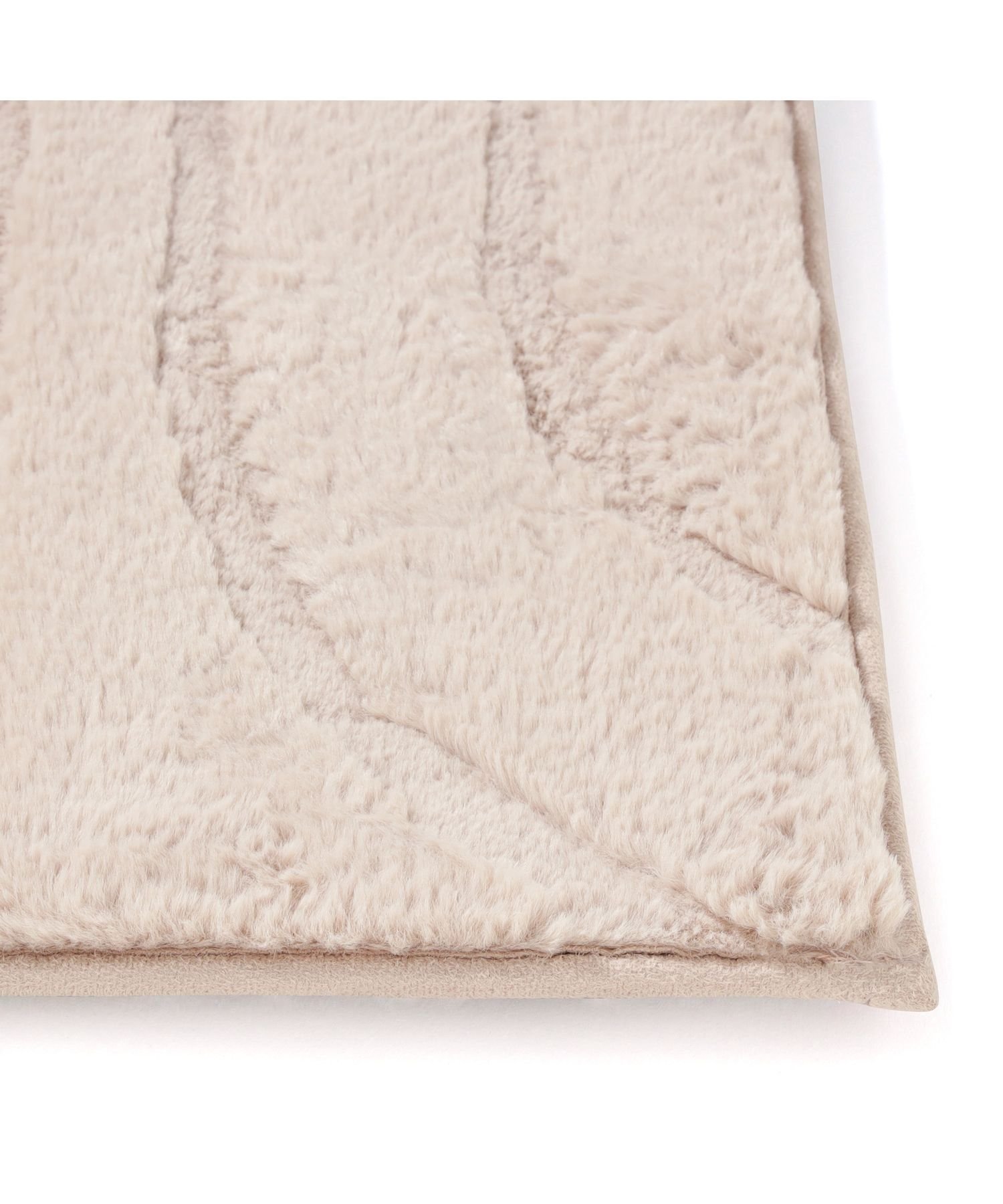 Francfranc｜アレーナ ホットカーペットラグ L ライトブラウン 床暖房