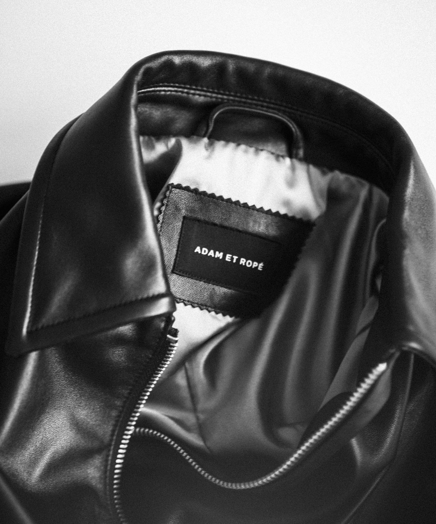 ADAM ET ROPE'｜ラムレザー ジップアップ ブルゾン | Rakuten Fashion