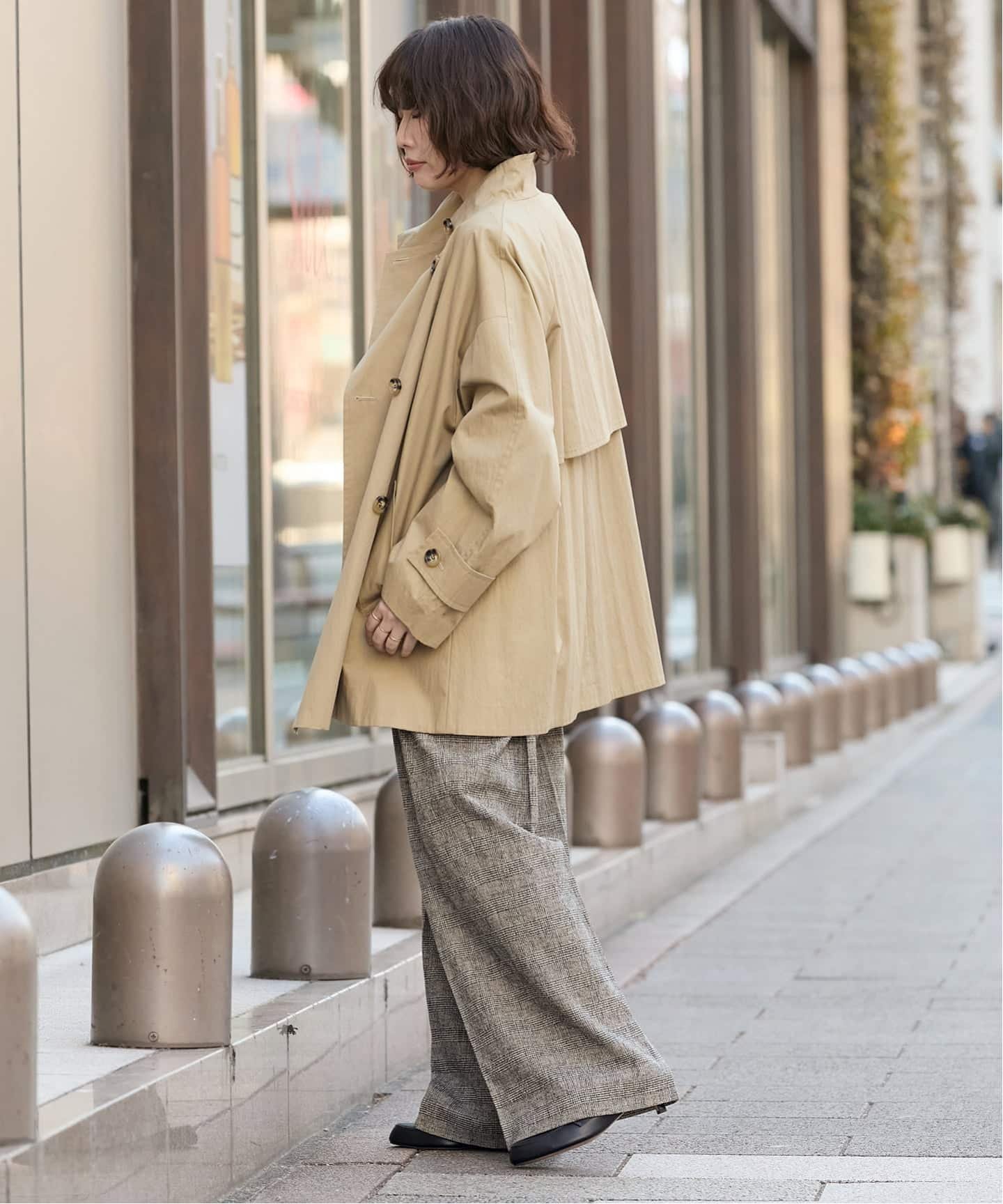 JOURNAL STANDARD L'ESSAGE｜NALYAスタンドショートコート | Rakuten