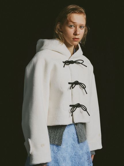 FURFUR｜リボンショートダッフルコート | Rakuten Fashion(楽天