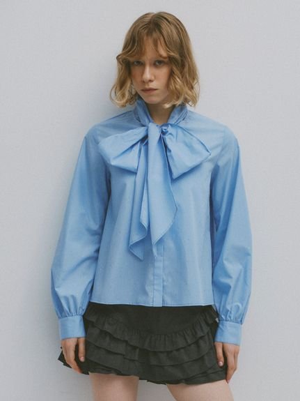 FURFUR｜ビジュー付きボウタイブラウス | Rakuten Fashion(楽天