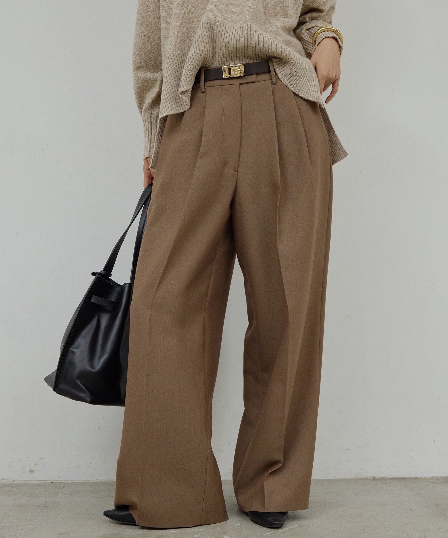 GALLARDAGALANTE｜【SACHIKOコラボ】2タックワイドパンツ | Rakuten