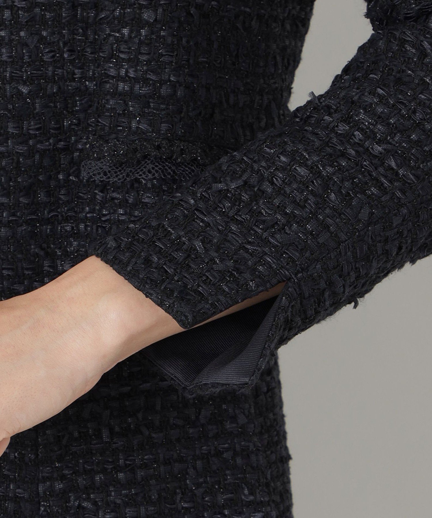 TO BE CHIC｜ファンシーツイードノーカラー ジャケット | Rakuten