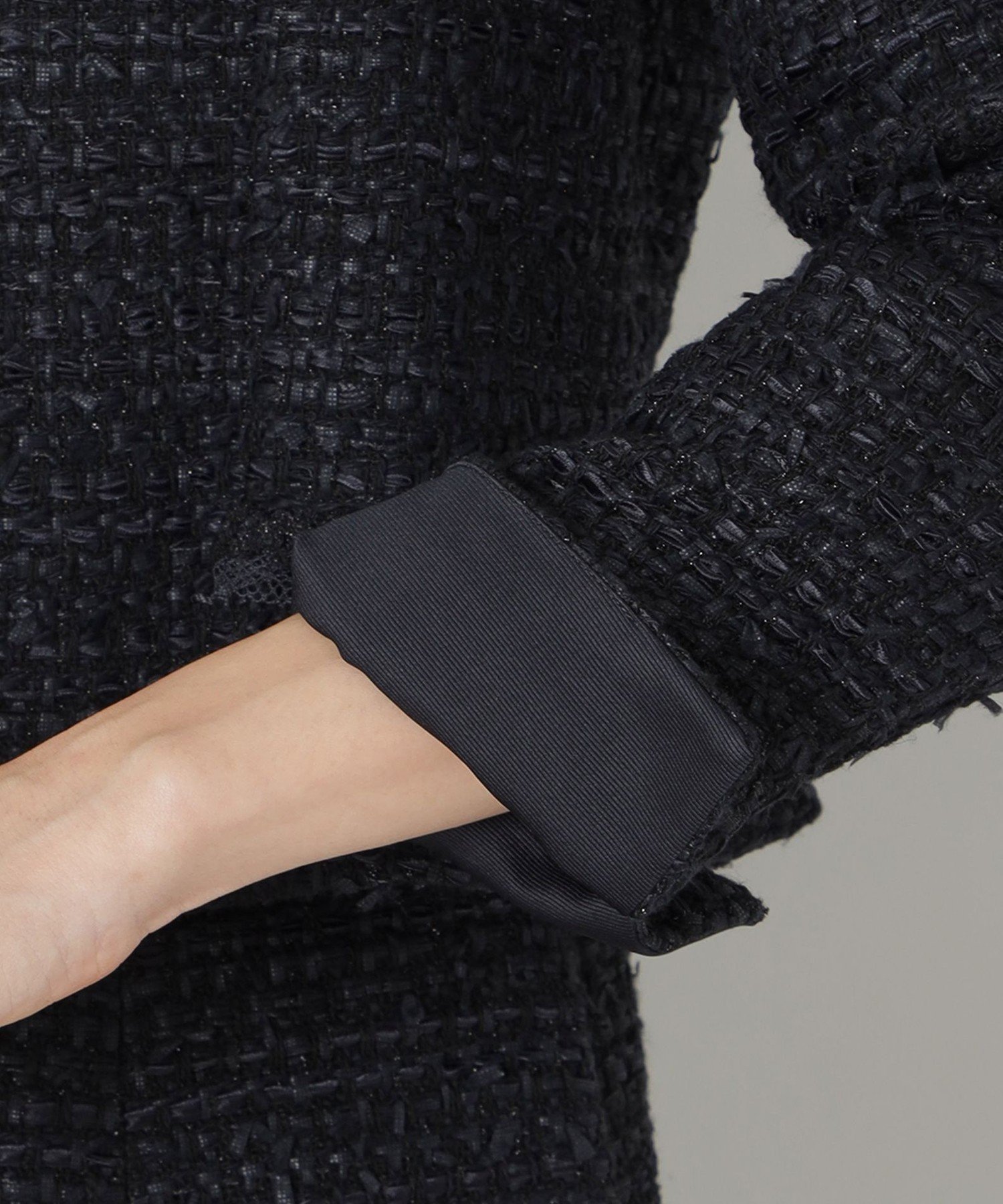 TO BE CHIC｜ファンシーツイードノーカラー ジャケット | Rakuten