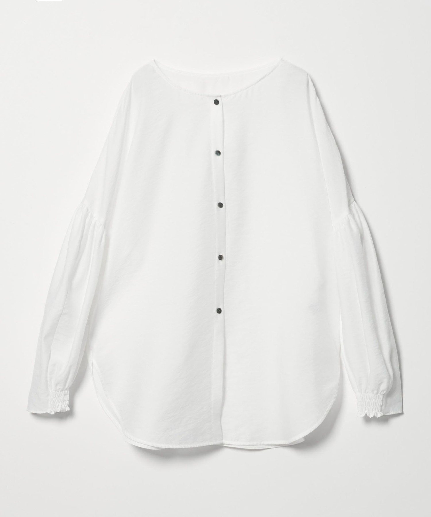 ユナイテッドアローズ ＜conte＞ ギャザースリーブ バンドカラーシャツ ユナイテッドアローズ ＜conte＞ ギャザースリーブ バンドカラーシャツ