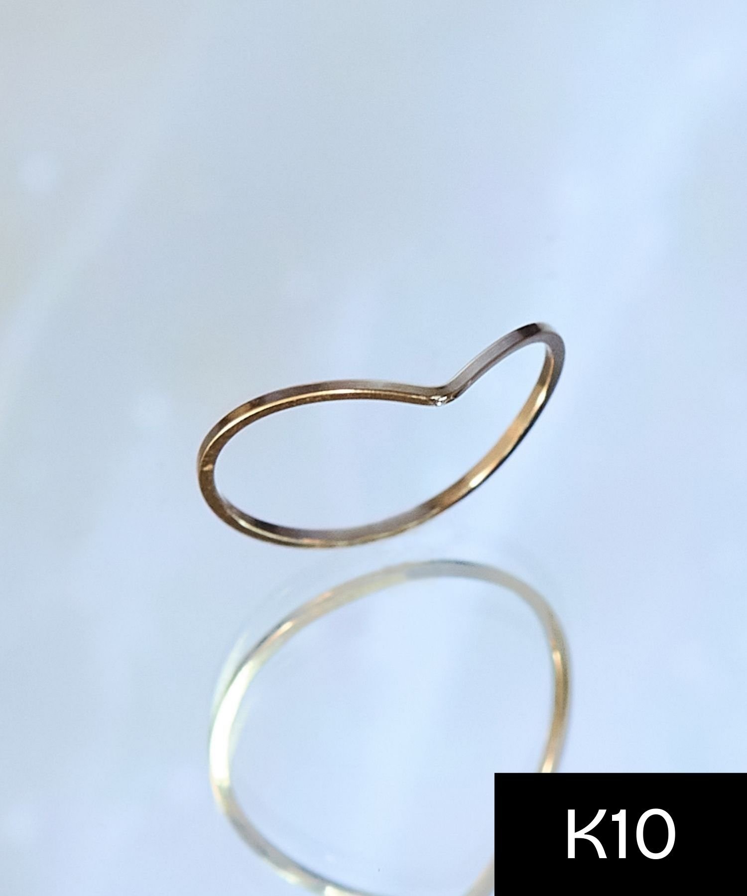 JEWEL ADDICT｜【K10】Vラインピンキーリング | Rakuten Fashion(楽天