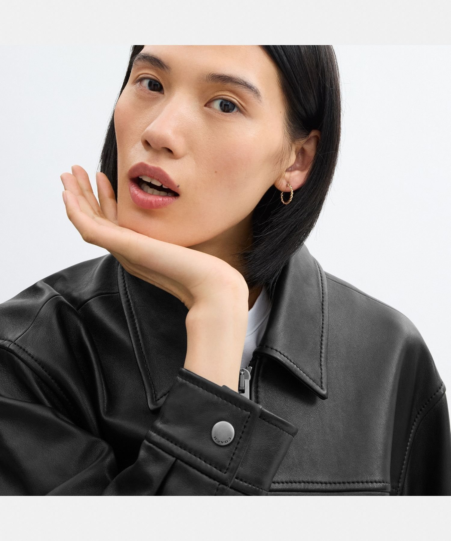 COACH OUTLET｜【公式】オーバーサイズド レザー ジャケット | Rakuten