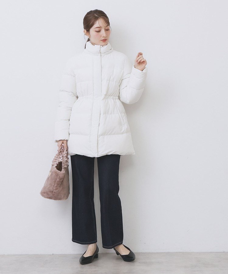 index｜KAWADAダウンドロストミドルコート【撥水/洗濯機OK/2WAY/静電気