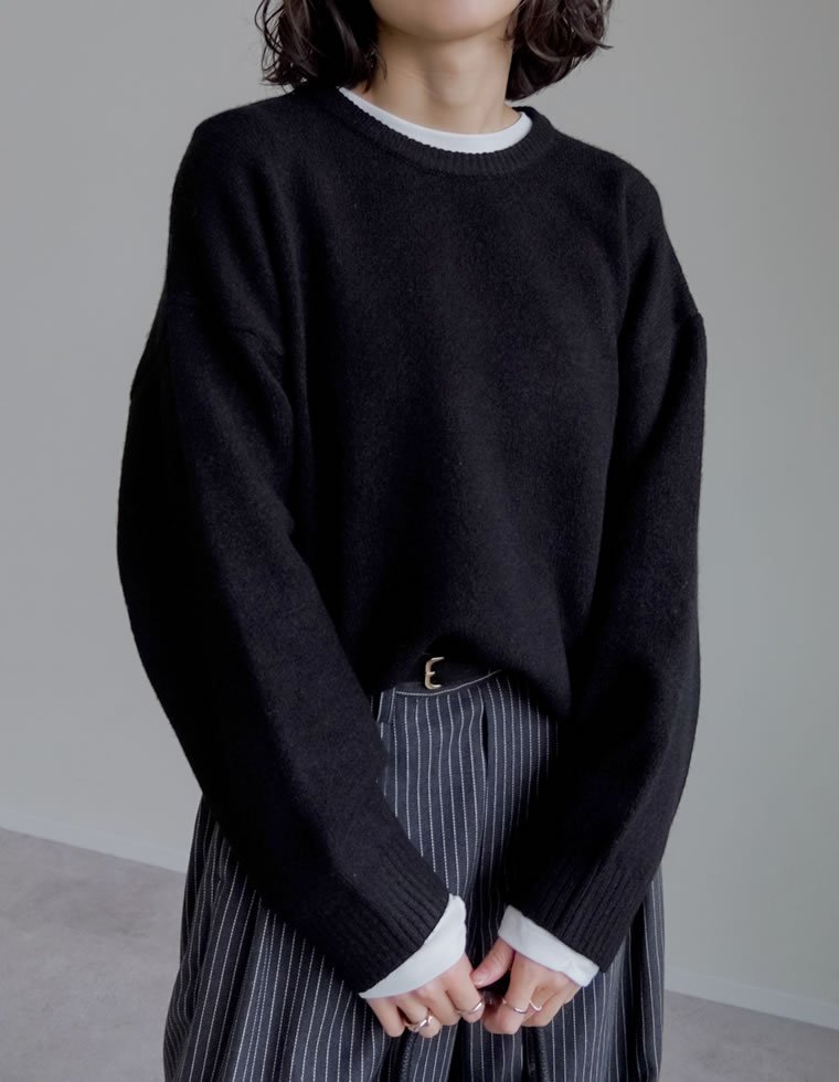 楽天市場】モヘア ニット（カラーブラック）（ニット・セーター