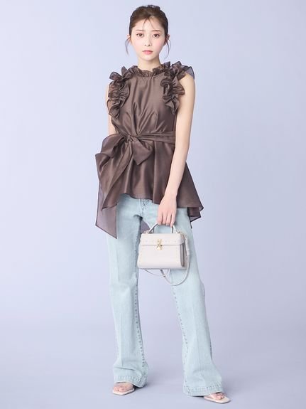 CELFORD｜ハイウエストフレアデニムパンツ | Rakuten Fashion(楽天