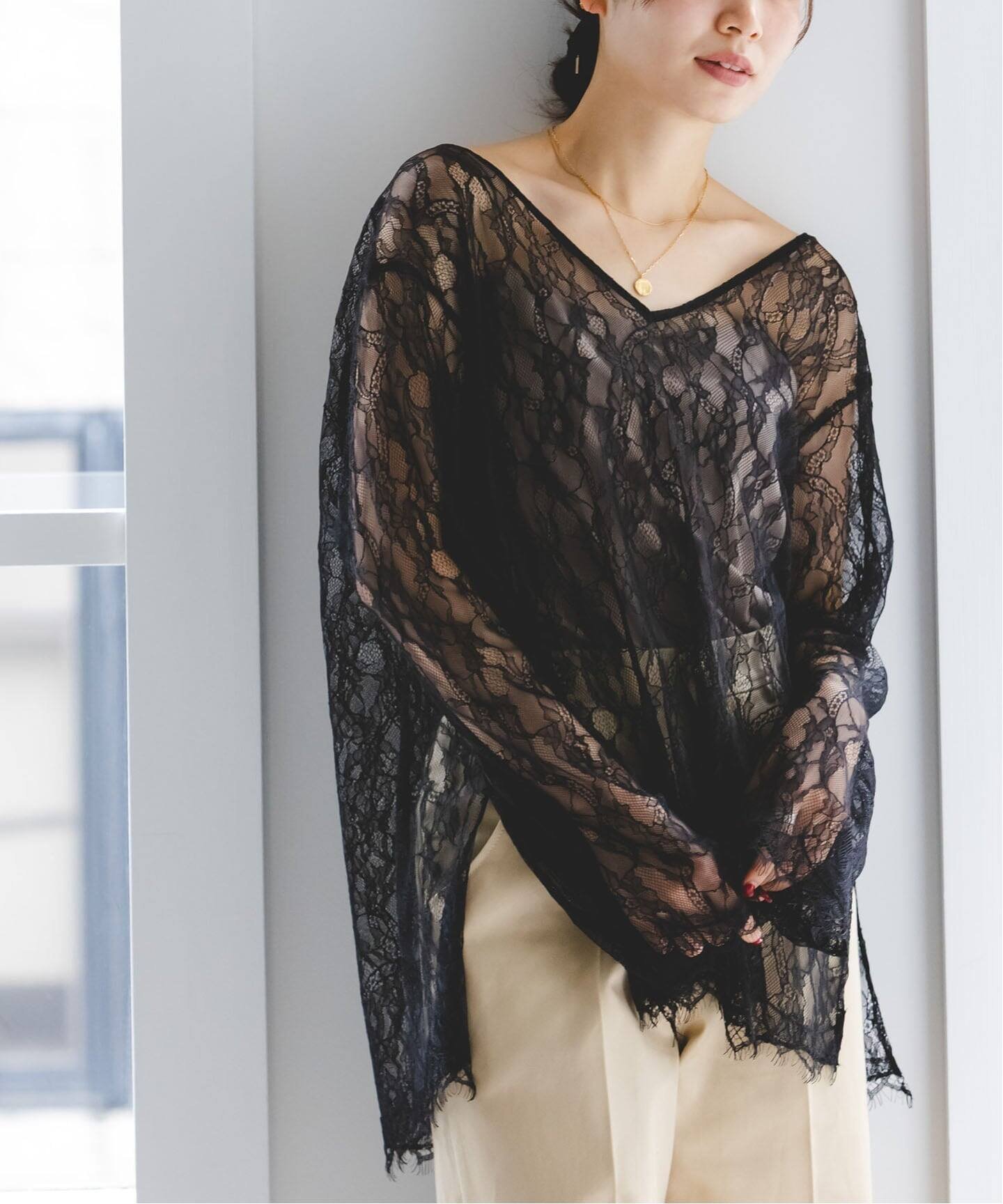 NOBLE｜《追加》サラサシアーレースブラウス | Rakuten Fashion(楽天