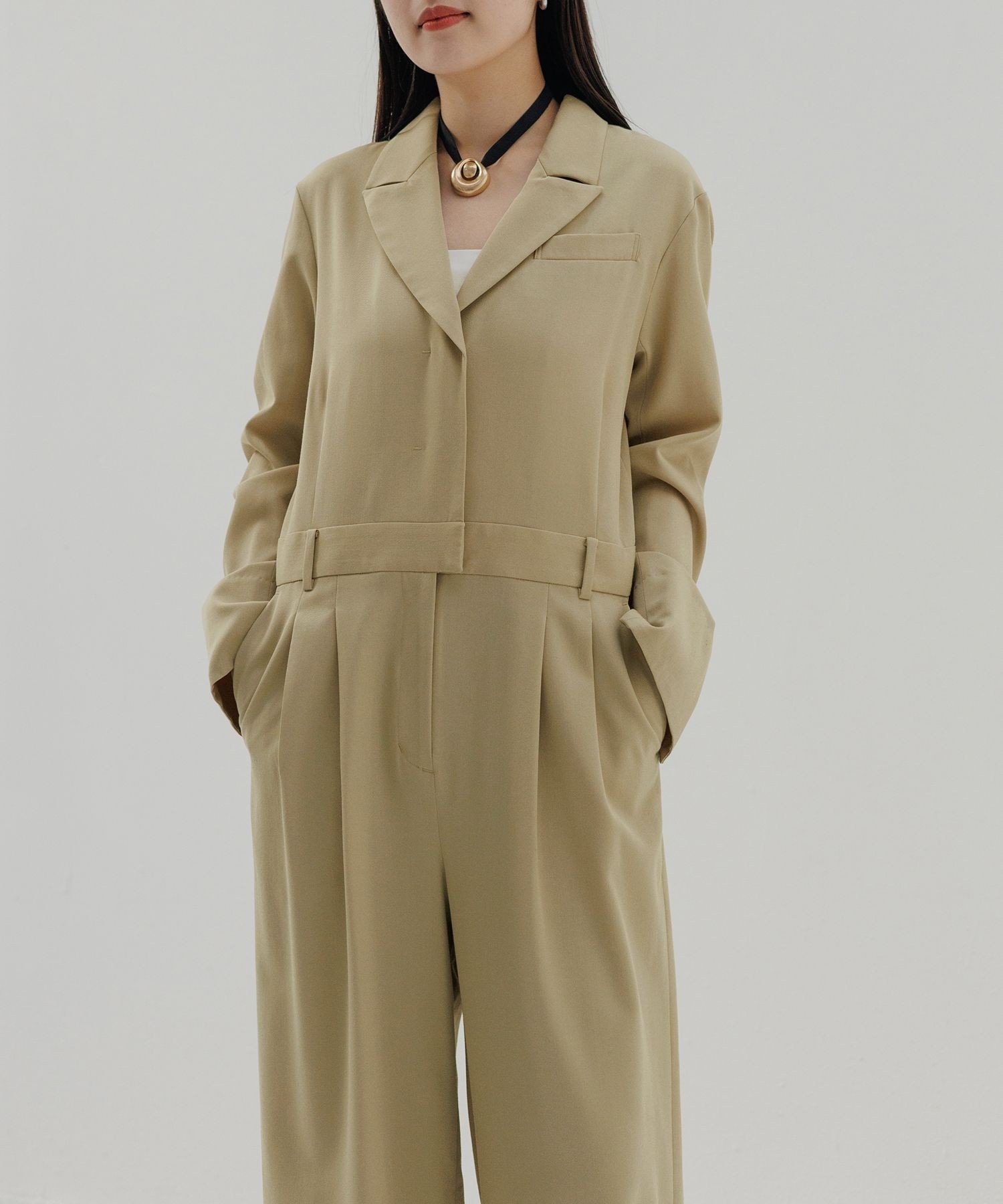 ADAM ET ROPE'｜【EMOELLE】テーラードオールインワン | Rakuten