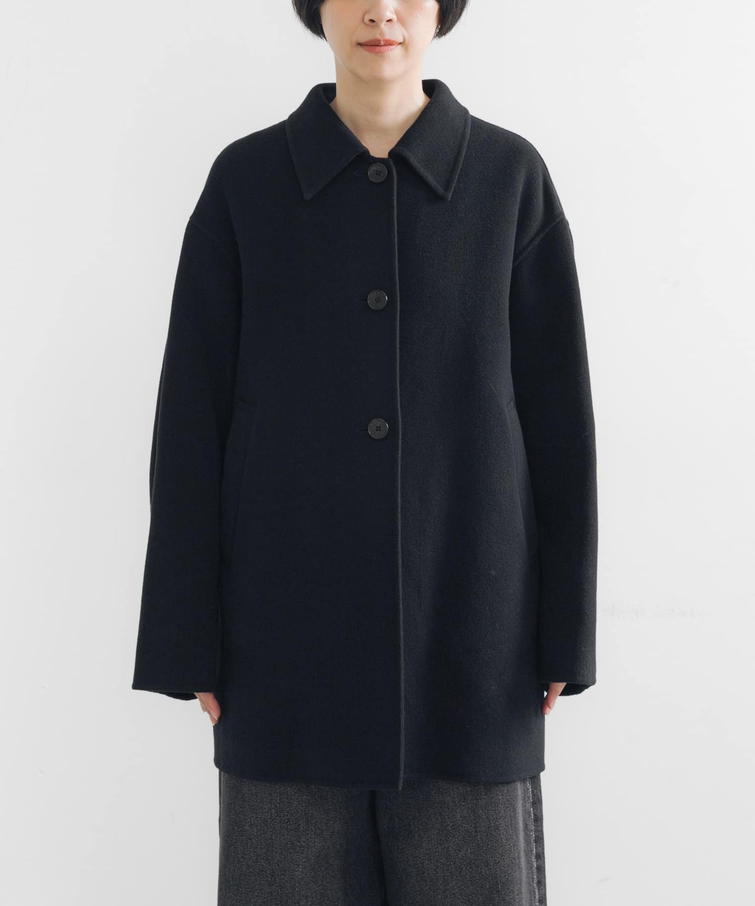 URBAN RESEARCH｜スーパー140ステンカラーリバーミドルコート