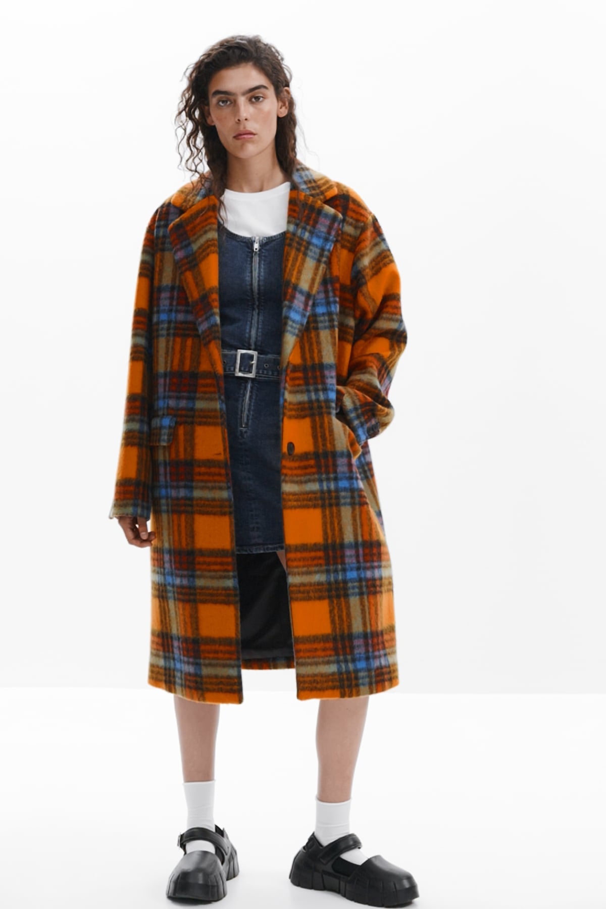 Desigual｜NAPOLES マドラスチェック オーバーコート | Rakuten