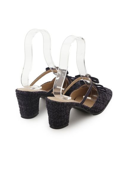 LILY BROWN｜[L.B CANDY STOCK]ビジューリボンストラップミュール