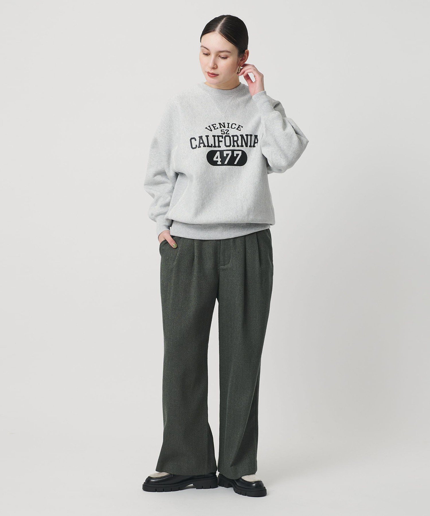 ＜Champion＞プリント スウェットプルオーバー BEAUTY&YOUTH UNITED ARROWS｜【別注】<Champion>プリント スウェット