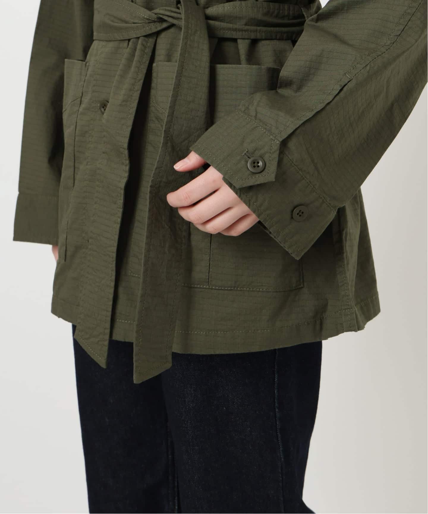 SLOBE IENA｜《追加予約》ノーカラーサファリブルゾン | Rakuten