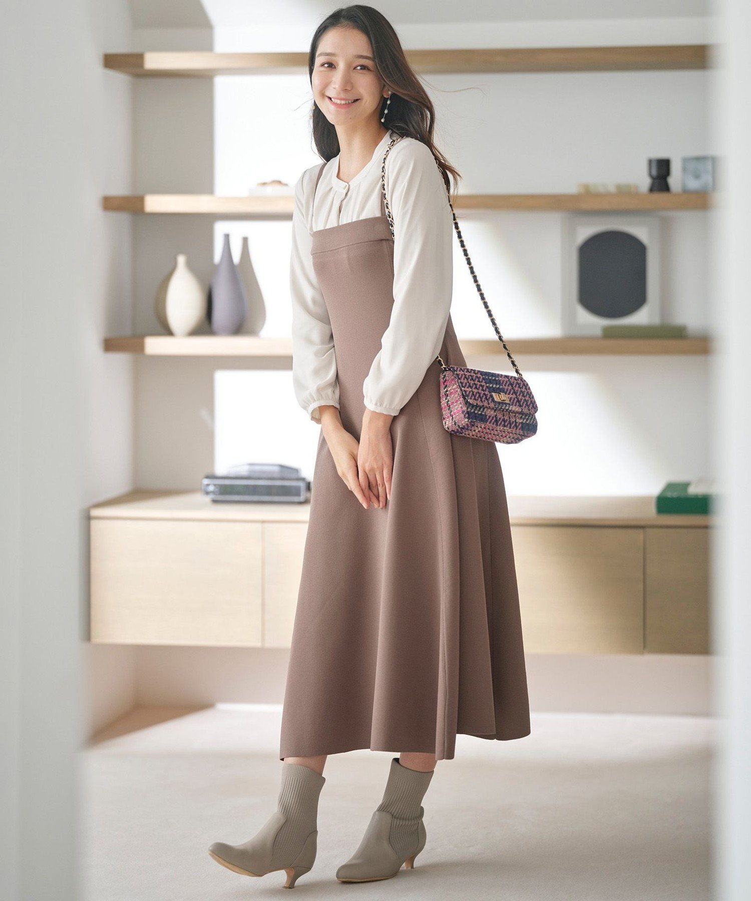 ANY SIS｜【2WAY】ビスチェニットキャミ ワンピース | Rakuten Fashion