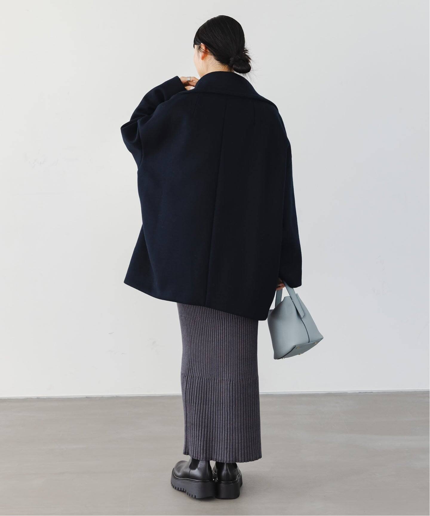 NOBLE｜《追加》スタンドカラーオーバーコート | Rakuten Fashion(楽天