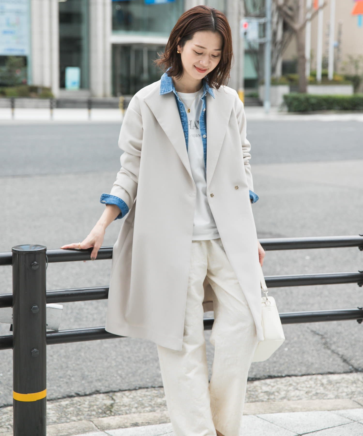 URBAN RESEARCH DOORS｜ダブルクロスガウンコート | Rakuten Fashion