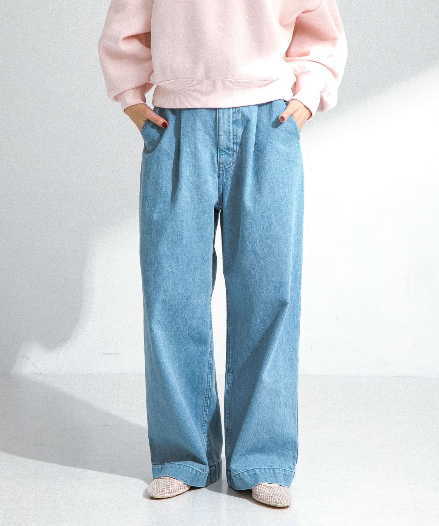 Sonny Label｜『34サイズ/低身長向けも展開』タックデニム | Rakuten