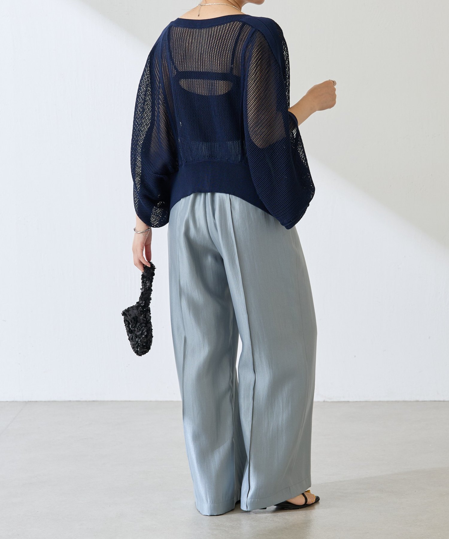 COLLAGE GALLARDAGALANTE｜サテンワイドパンツ | Rakuten Fashion(楽天