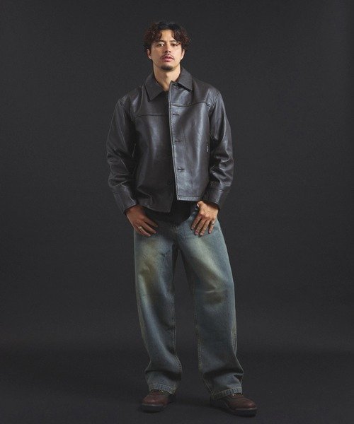 JACKROSE｜【SKOOKUM×JACKROSE】 LAMB LEATHER CAR COAT 2025(MENS