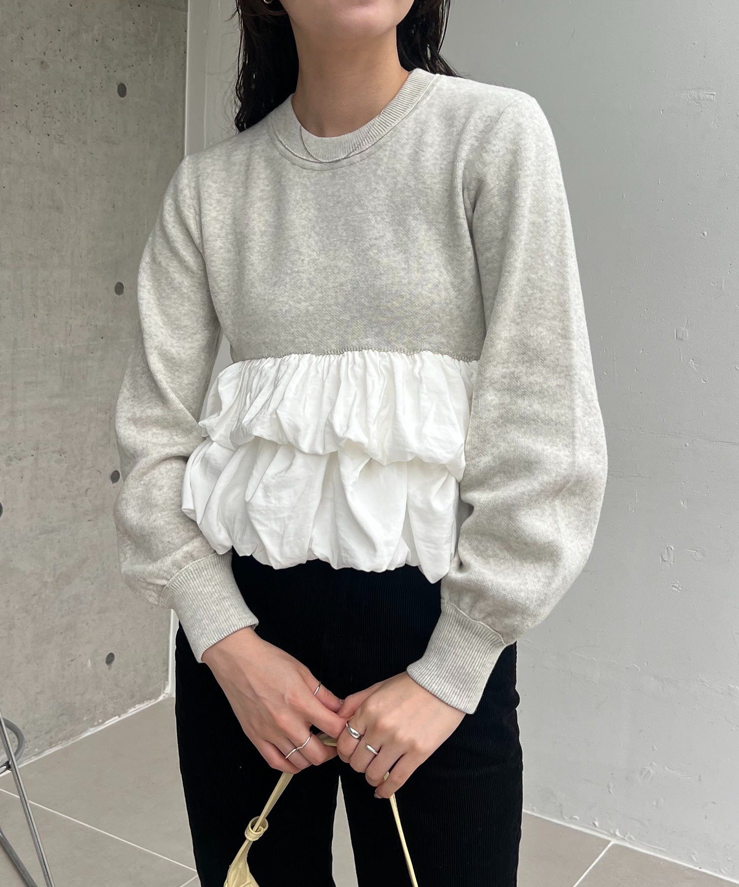 CAPRICIEUX LE'MAGE｜バルーンティアードプルオーバー | Rakuten